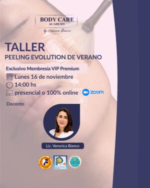 Peeling de verano: Taller Peeling Evolution de Verano de Body Care Academy