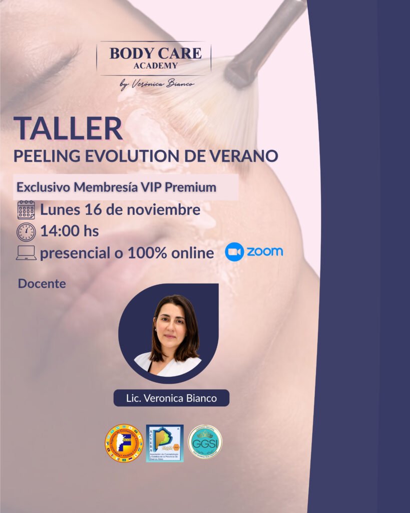 Peeling de verano: Taller Peeling Evolution de Verano de Body Care Academy